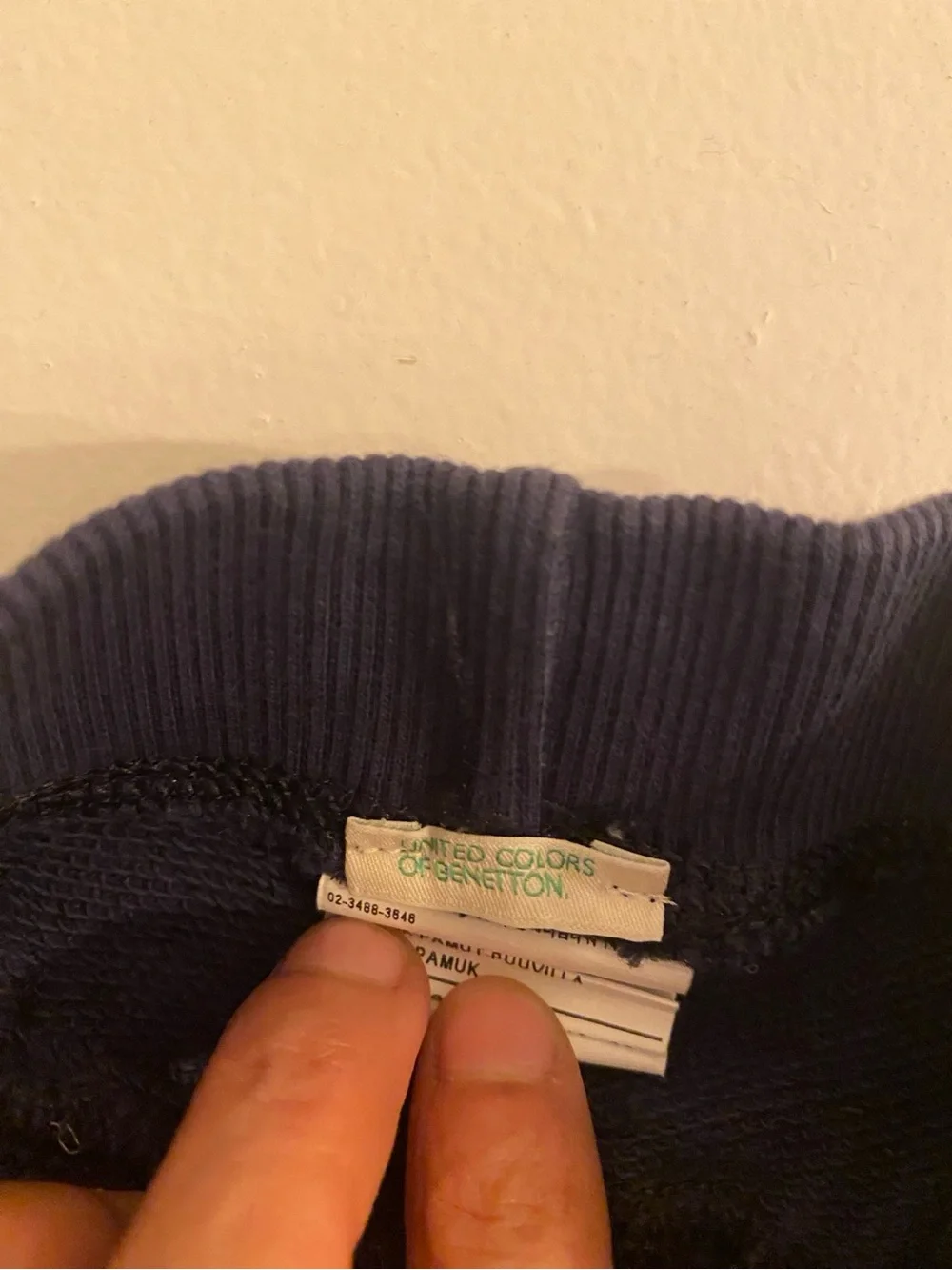 United Colors of Benetton Baby Navy Bear Jogger Pants 12-18M 82cm